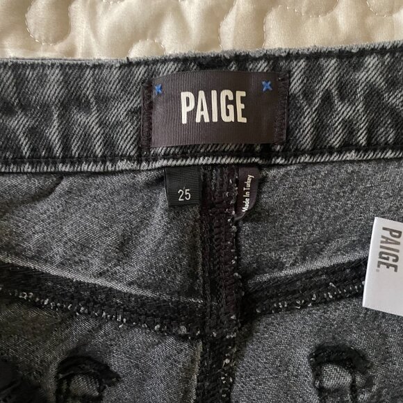 PAIGE Women's Sarah Straight Ankle Jeans with Undone Hem size 25 - Picture 6 of 7